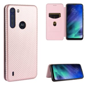 Capa Motorola One Fusion Flip Rosa