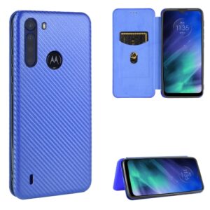 Capa Motorola One Fusion Flip Azul
