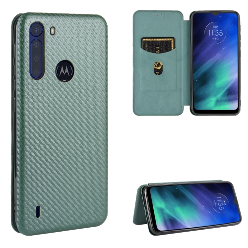 Capa Motorola One Fusion Flip Verde