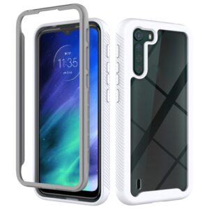 Capa Motorola One Fusion TPU e Plástico Branco