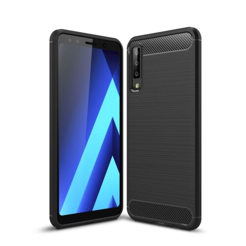 Capa Galaxy A7 2018 - TPU Escovado Preto