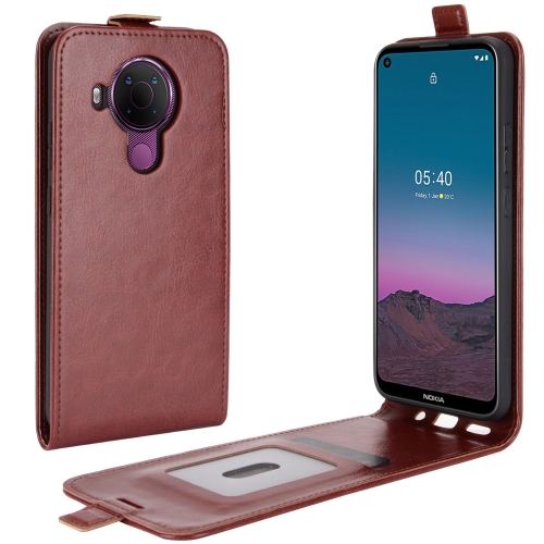Capa Nokia 5.4 Flip Vertical Marrom