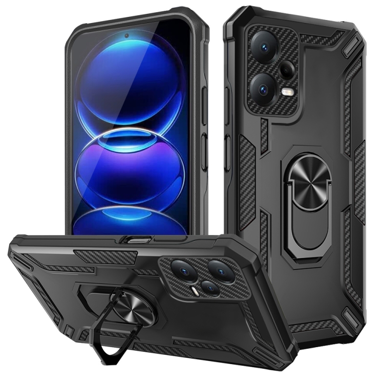 Capa Xiaomi Poco X5 PRO - com Anel de Suporte Preto