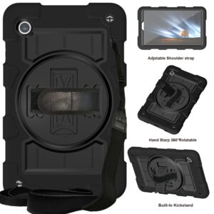 Capa Samsung Tab A9 - Silicone e Plástico com Alça e Suporte
