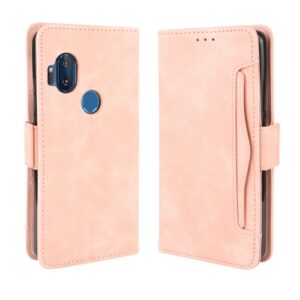 Capa de Couro Motorola One Hyper Rosa